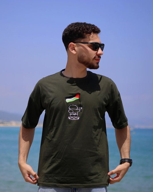 تيشيرت حنظلة – رافع علم فلسطين